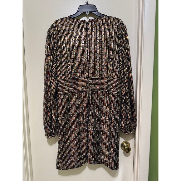 GABRIELLE UNION/NY&C LS SEQUENCED SPECIAL OCCASION DRESS NWT 2x - Picture 2 of 4